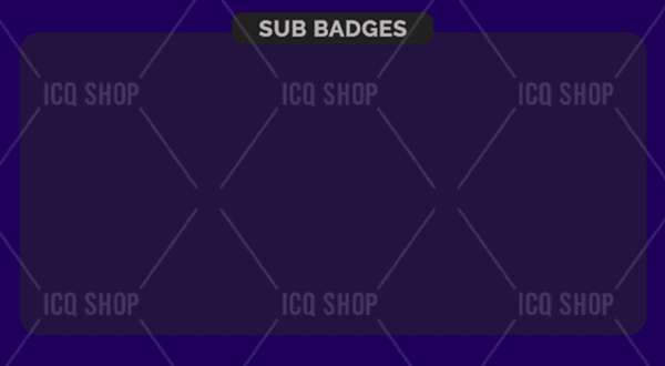 Sword's Radiance: Diverse Color Animated Sub-Badges