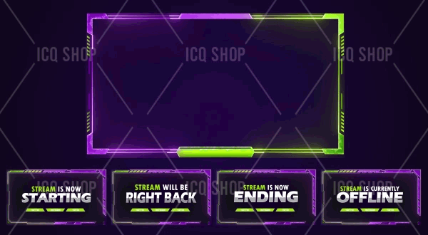 Green and Purple Overlay