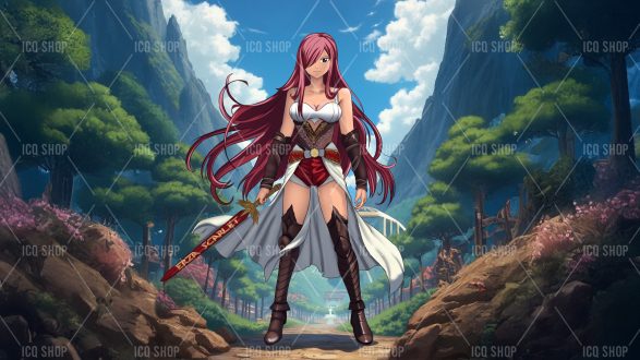 Erza Scarlet-Anime-female character