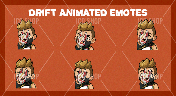 Drift Chibi Animated Emotes