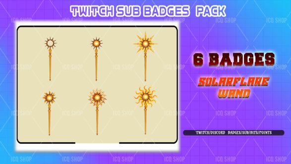 Solarflare Wand-Subadges Pack