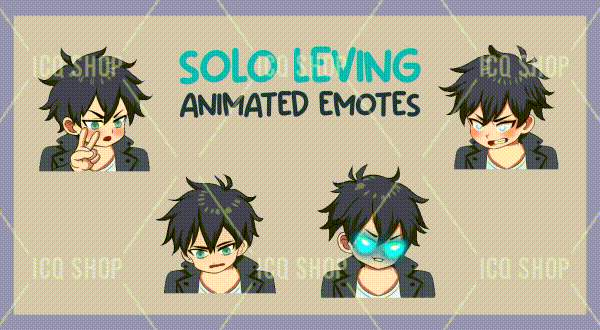 Solo Leveling Animated Chibi Emotes