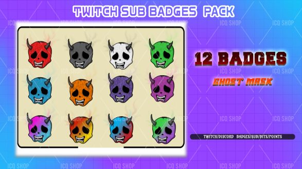 Ghost Mask sub-Badge pack