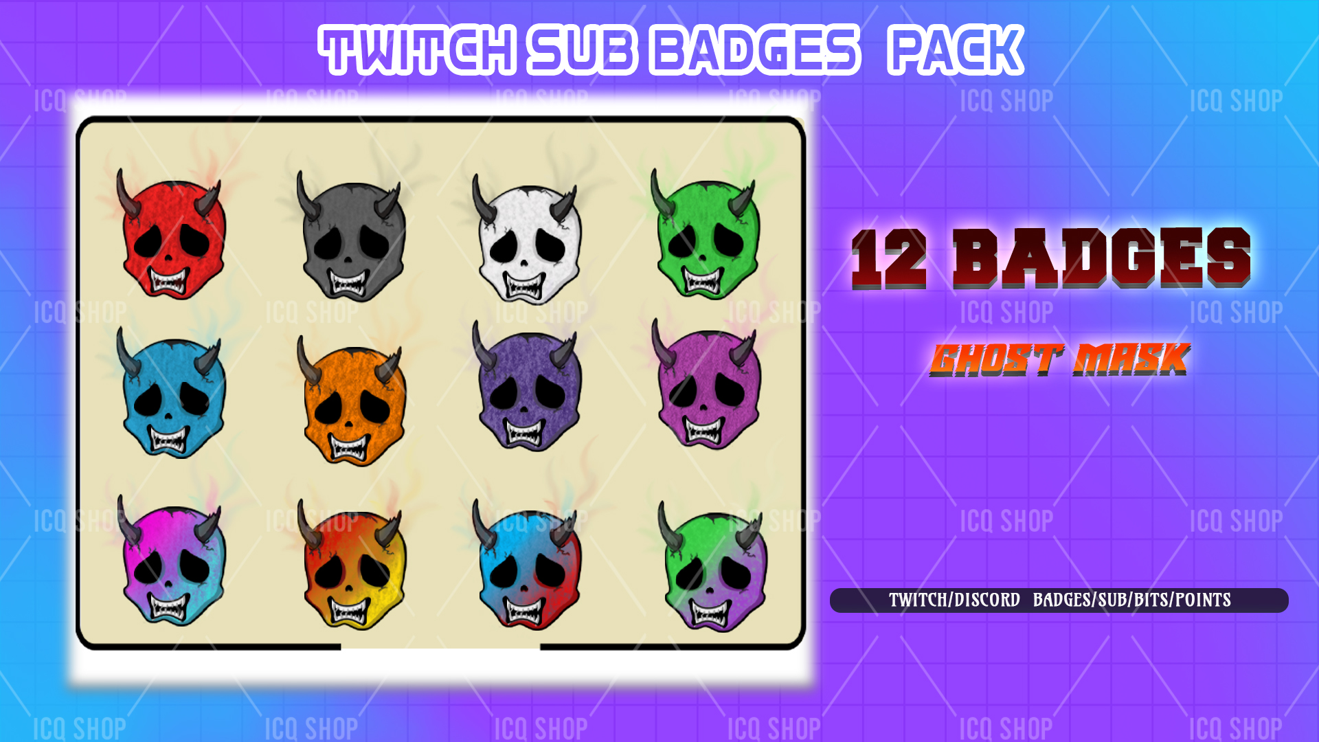 Ghost Mask sub-Badge pack