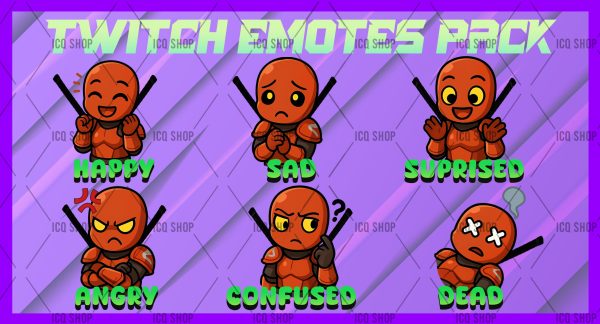 Hybird-Fortnite-Chibbi Emotes Pack of 6