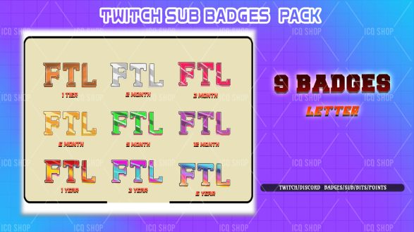 FTL Letter Sub Badge Pack