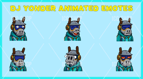 DJ Yonder-Fortnite-Chibbi Animated Emotes Pack of 6
