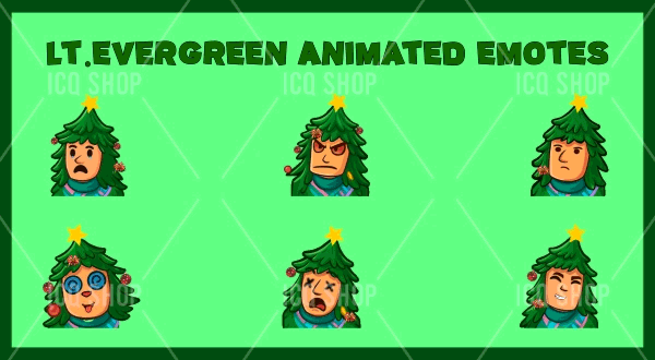 L.T . Evergreen Fortnite pack of 6 Animated Emotes